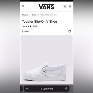 VANS SLIP ON V TODDLER